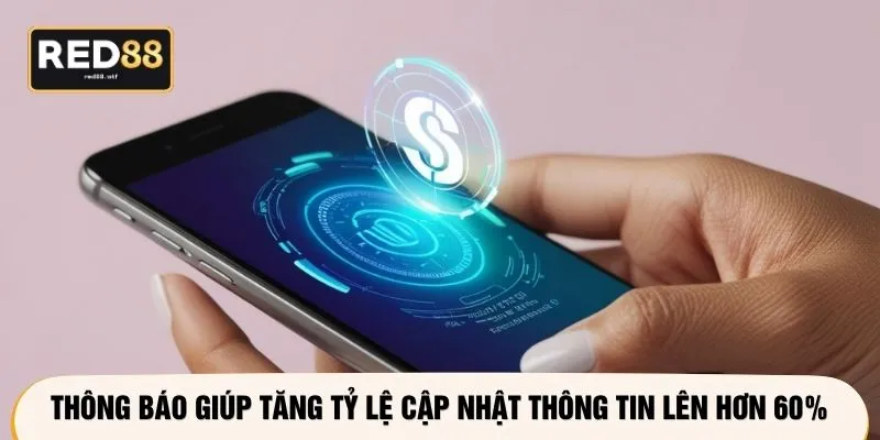 Thông báo giúp tăng tỷ lệ cập nhật thông tin lên hơn 60%